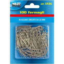 FERMAGLI PER CARTA metallo mm.50 - 80 pz (scatola) - LEBEZ características