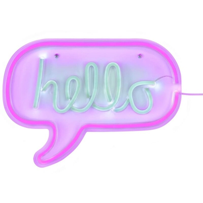 Lampada da Parete al Neon Hello Viola - Wofi