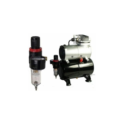 Mini Compressore X Aerografo Con Serbatoio 3 Litri Per Modellismo Hobby 1/5Hp - TP