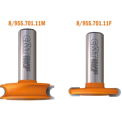 955.701.11 Set 2 Frese Per Incastri Hw S=12 D=38.1 R=3.17 Dx - CMT ORANGE TOOLS