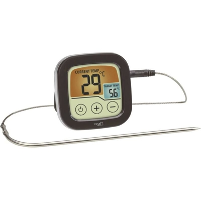 14.1509.01 Termometro per Grill Controllo della temperatura, con touch screen, Cavo sensore Frittura, Cibo - Tfa Dostmann