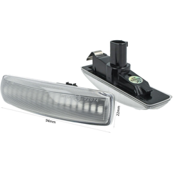 Carall - LEDLUX LN3223 Kit Freccia Laterale a Led Side Marker Dinamica Lente Trasparente Land Rover Discovery 3 4 Freeland 2 Range Rover Sport OEM características