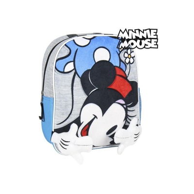 Zaino per Bambini 3D Azzurro Grigio - Minnie Mouse