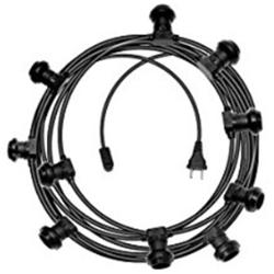 Catena di luci con 10 portalampade E27 per feste, giardino, padiglione, ten - F.A.E.G. características