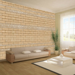 Artgeist - Fotomurale - Parete con ornamenti 350x245 en oferta