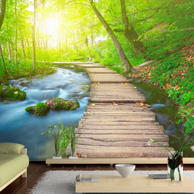 Artgeist - Fotomurale - Green forest 350x245