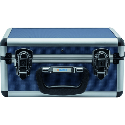 BAULETTO 'BEAUTY' CON PROFILI IN ALLUMINIO MM.320X225X155 BLU - Klass