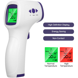 Termometro a infrarossi, Senza contatto, Spedisci senza batteria, bianco viola - ASUPERMALL en oferta