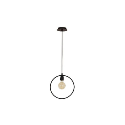 Homemania - Lampada a Sospensione Geometric - Plafoniera - da Parete - Nero in Metallo, 30 x 12 x 123 cm, 1 x E27, Max 100 W