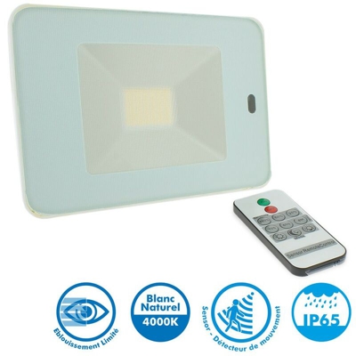 Rilevatore di movimento radio 4000K a LED bianco da 30W - ECLAIRAGE DESIGN