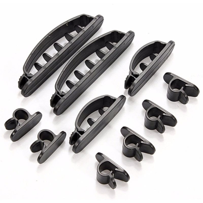 Supporto flessibile in plastica da 10 pezzi per cavo elettrico per organizer per fissatore di fissaggi - INSMA