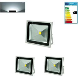 2 x 50W LED Faro a LED Faretto LED Proiettore LED per Esterno AC 220-240V 2840 Lumen Proiettore da Parete Bianco Freddo 6000K Faro da Esterno IP65 precio