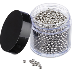 Relaxdays - Perle Pulenti, 1000 Pezzi, Acciaio Inox, Sfere per Pulizia di Bottiglie, Decanter, Caraffe & Vasi, Argento características