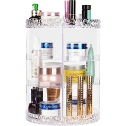 Augienb - Espositore per espositori per cosmetici con custodia per trucco girevole a 360 ° precio