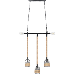 Lampadari a soffitto Lampada a sospensione industriale a corda con 5 lampadine - AUGIENB en oferta