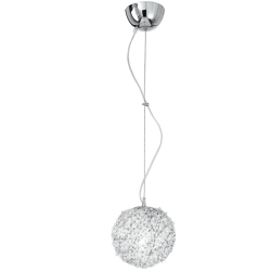 Sospensione Sferica Fili Alluminio Cristalli Intrecciati Lampadario Moderno E27 Ambiente I-astra/s20 - GT LUCE en oferta