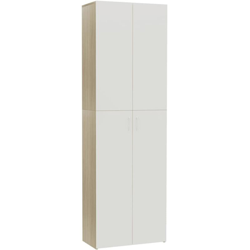 Vidaxl - Armadio per Ufficio Bianco Rovere Sonoma 60x32x190cm Truciolato precio