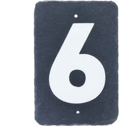 Numero 6 su ardesia 180x120mm marcatura - Primematik precio