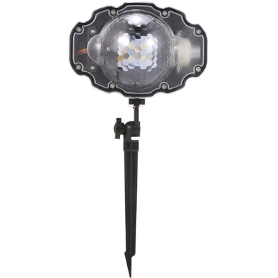 Fiocco di neve di Natale luci led impermeabile luci esterne neve stella proiezione esagonale prato con telecomando nevoso UE - ASUPERMALL