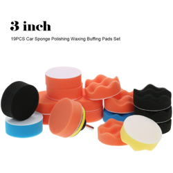 Tampone di lucidatura in spugna da 80 mm, 3 pollici, 19 pezzi - ASUPERMALL precio