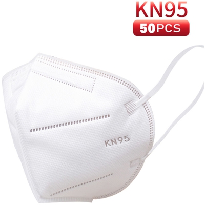 KN95 cinque respiratore velocita di filtrazione del 95% in linea con KN95: GB2626-2006 e FFP2: EN149: 2001 + A1: 2009 nero (50 pc / sacchetto)