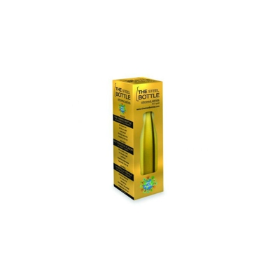 Steel Bottle Chrome Gold