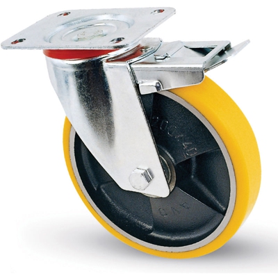 Ruota Ultral. 24/Ant D. 80X20 Girev.C/Freno - GRELLI FERRAMENTA