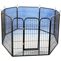 Recinzione Modulare Per Cuccioli Nera 79x81 Cm en oferta