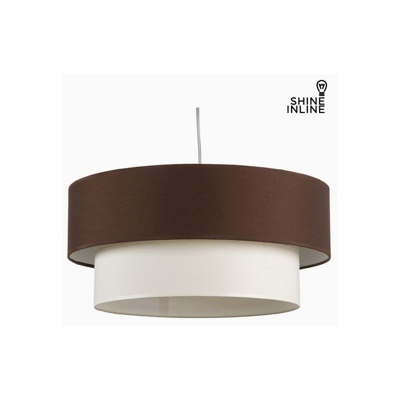 Lampadario Marrone Bianco Cotone e poliestere (20 cm) by Shine Inline - CLICCANDOSHOP