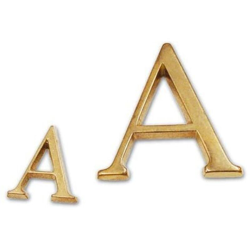 Numero Civico Lettera N in Ottone 40 mm con pioli di fissaggio - EAC en oferta