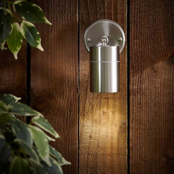 Applique IP44 da Esterno Orientabile su e giù in Acciaio Lucido - Biard en oferta