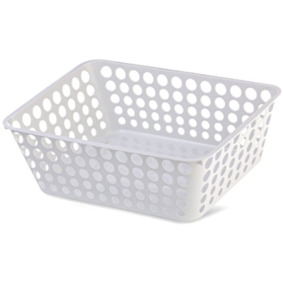 CESTO RETT.RE PORTAOGGETTI MODULA CM.42X29X13h BIANCO - BIGHOUSE IT