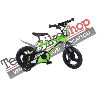 Bricoshop24 - Bicicletta 12 Pollici 3 4 5 anni Pedali Rotelle 1 Freno da Bambino Bici Bimbo