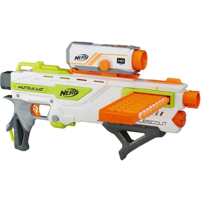 Nerf N-Strike Modulus Fucile Giocattolo Bambini con Telecamera HD 720p 10 Dardi