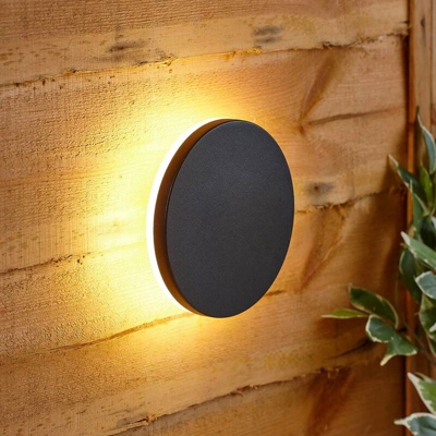 Lampada Tonda Nera Orientabile - LED a Incasso da Giardino-Protezione IP54 - Biard
