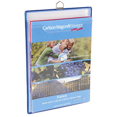 Tarifold - Porta Con Maniglia Opuscoli, A4, Blu