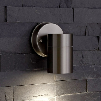 Biard Applique Moderno da Esterno en Acciaio Inox - Lampada con Luce Ascendente