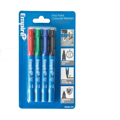 Marcatori di colore a punta fine - 4 pz. - Empire