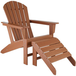 Sedia Da Giardino Janis Con Poggiapiedi Joplin - Marrone en oferta