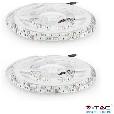 STRISCIA LED 5 METRI MULTICOLORE RGB LED 5050 BOBINA 300 LED 2 PEZZI - V-tac