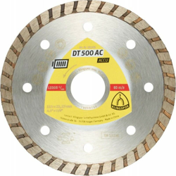 Disco Diamantato Turbo Dt500Ac115X1,9Mm Klingspor - BURG-WäCHTER características