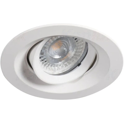 faretto incasso colie 1 luce 75 mm CE IP20 alluminio bianco interno orientabile kan 26740 - KANLUX