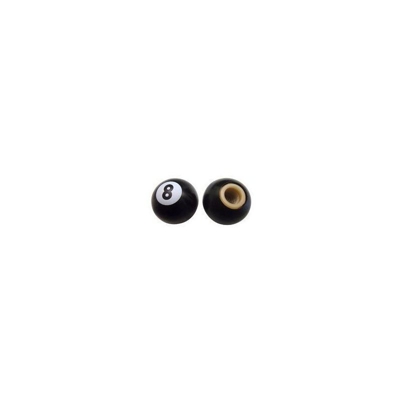 Cappucci valvole 8 Ball nero 2pz - OXFORD