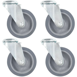 Ruote Girevoli con Foro per Bulloni 4 pz 100 mm - VIDAXL características