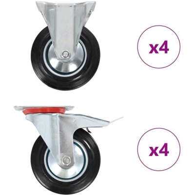 Rotelle 8 pz 160 mm - VIDAXL