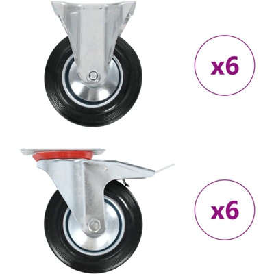 Rotelle 12 pz 160 mm - VIDAXL
