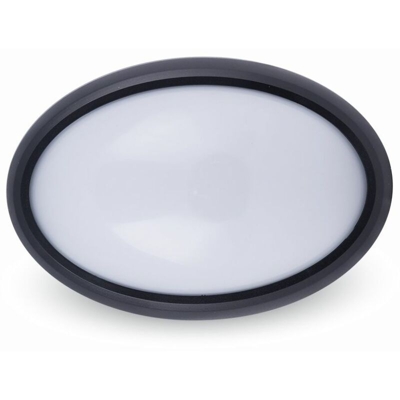 Plafoniera LED V-TAC Ovale 12W Colore Nero 4000K IP54