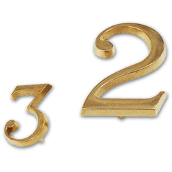 Numero 7 in Ottone misura 40 mm con pioli di fissaggio - EAC características