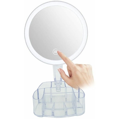 Specchio trucco contenitore cornice luminosa led organizer make up TE-B0247 - DRIWEI