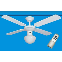Ventilatore soffitto bianco c / telecomando + luce - Salone precio